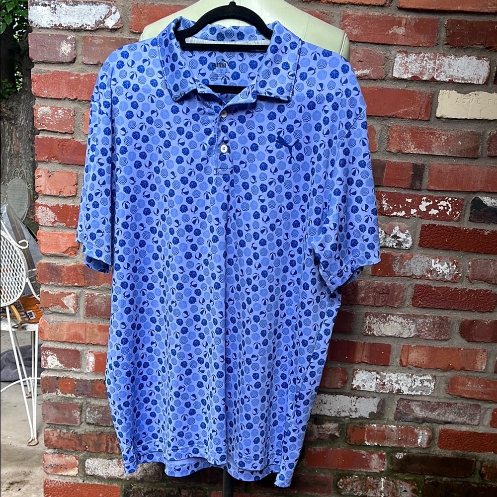 Puma Beach Themed Printed Polo size Large